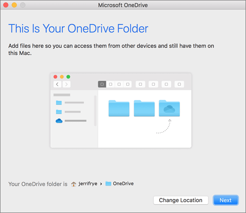 onedrive for mac and group folders